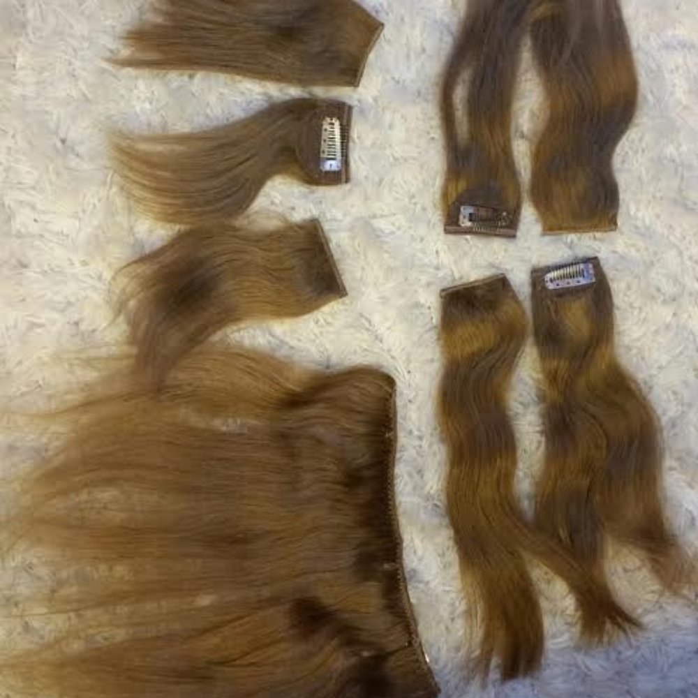Hair thickener extension clip on